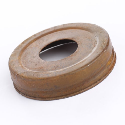 Package of 6 - Rusted Metal Small Mouth Canning Jar Lids with 1-1/16