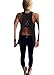 Mazonyi Women's Open Back Split Sleeveless Blouse Loose Tank T Shirt Sleeveless Summer Swing Clubwear Vest Top Basic Tee Wihte Black M Pack of 2