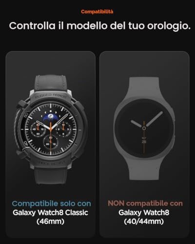 Cover Rugged Armor per Galaxy Watch 8 Classic 46mm (2025)