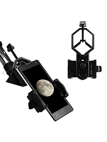 Universal Phone Spotting Scope Adapter Mount Compatible with Binoculars Monocular Spotting Scopes Telescopes and Microscopes #81054