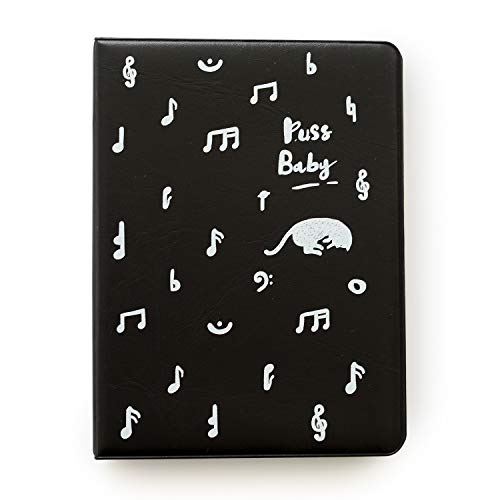 Ablus 64 Pockets Mini Photo Album for Fujifilm Instax Mini 7s 8 8+ 9 25 26 50s 70 90 Instant Camera & Name Card (Black/cat)
