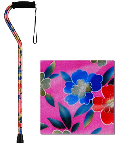 NOVA Designer Walking Cane with Offset Handle, Lightweight Adjustable Walking Stick with Carrying St - //coolthings.us