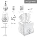 Creative Scents Vintage White Soap Dish for Bathroom, Decorative Dry Bar Holder- Durable Resin Design- Best Dishes for Sink/Bath/Shower/Bathtub Décor- Complements Any Space