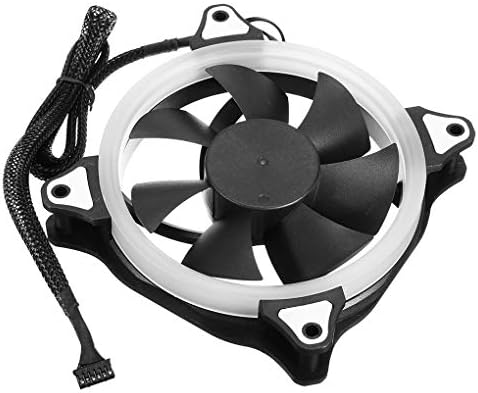Lorjoy 5PCS Computer Case PC RGB Cooling Fan 120mm LED Quiet Cooler and RGB Controller Remote Control Kit
