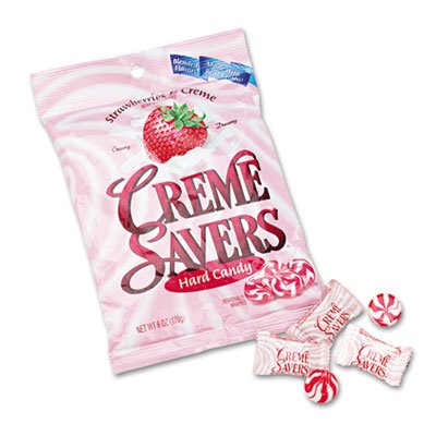 LifeSavers Strawberry Creme Savers Hard Candy, 6oz Pack