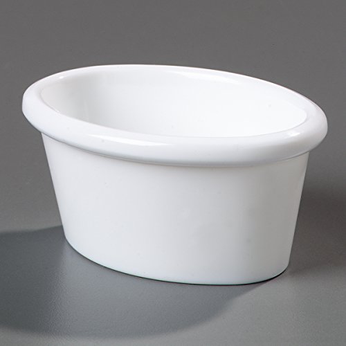 Carlisle FoodService Products – 2oz Melamine Oval Ramekins Condiment Cups, Dura…