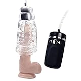 Male Masturbator Cup Masturbation for Male - Super Strong Performance Suck Vibrating Oral Electric Pump - Lnabni 3D Realistic Silicone Stamina Enhancement Training Sex Toy