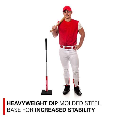 Rukket Baseball & Softball Batting Tee, Portable & Heavy Duty Practice