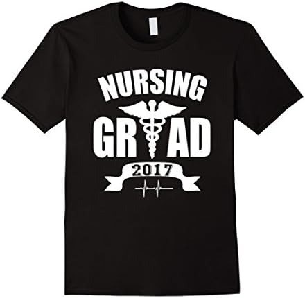 Men's Nursing Grad 2017 T-Shirt Nurse Graduation Shirt XL Black
