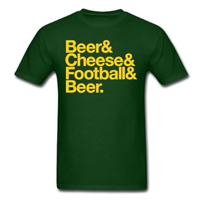 BEER&CHEESE&FOOTBALL&BEER Men's T-Shirt by Spreadshirt