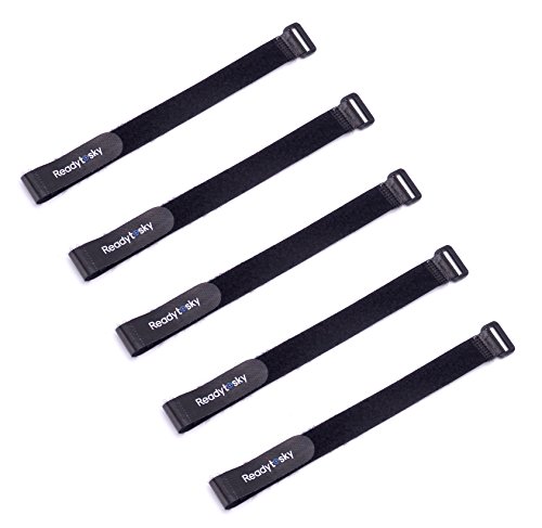 Readytosky RC Lipo Battery Straps 300mm x 20mm HD Rubberized Leather Non-Slip Battery Tie Down Strap(5PCS)