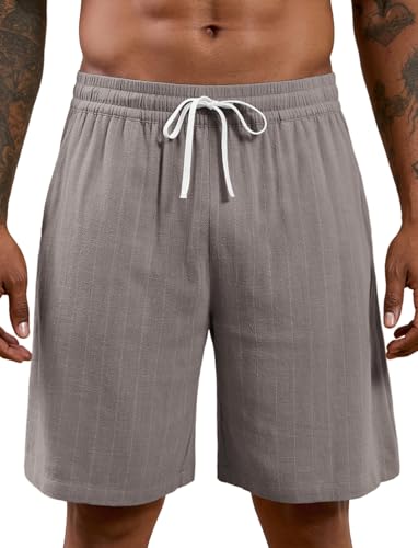 Lzzidou Mens Shorts Casual Summer Beach Striped