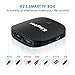 Kingbox Android TV Box 8.1 with 2.4G Voice Remote, K2 S Android Box with 2GB RAM 16GB ROM Quad-Core Support 4K (60Hz) Full HD/H.265 / 3D / WiFi Smart TV Box (Android TV System)