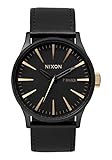 Nixon Men's A105-1041 Sentry Matte Black Gold Watch