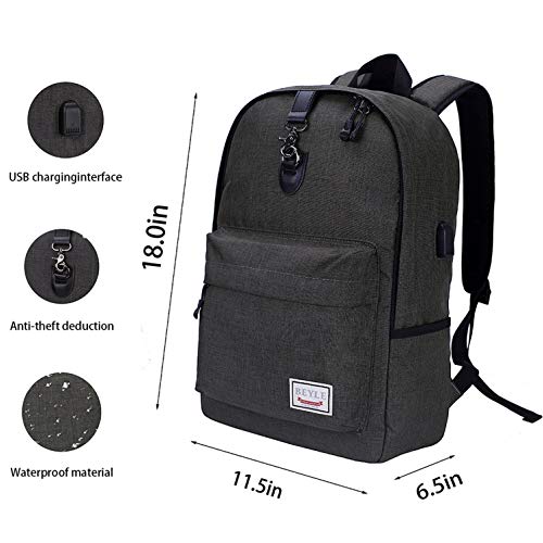 beyle laptop backpack CAFELE Backpack,Waterproof Large 17in for Trip School Work Bookbag Computer Rucksack with USB Charging Port,Water Resistant Sturdy this expandable travel bag has got you covered This water-resistant backpack has a