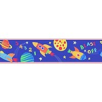 Fun4Walls BO50060 Blast Off Peel and Stick Border