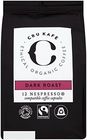 CRU Kafe Dark Roast Organic Nespresso Compatible Coffee Capsules 12 per pack