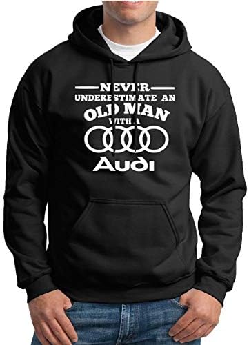 Audi 1 Never Underestimate an Old Man with an Audi Mens Hoodies