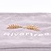RIVERTREE Gold leaf Climber Earrings hypoallergenic Ear Crawler Stud for Women Girls Minimal Dainty