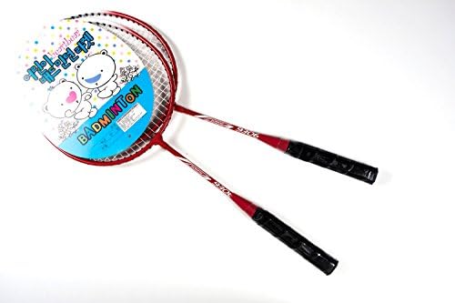 AOLISHI 2-Players Kids Set Red Badminton Rackets Set with 1 Full Body Badminton Carrying Bag or Case (ALS9306)