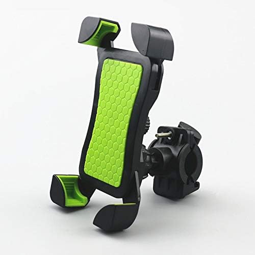 SAFESEED Universal Adjustable 360 Degree Bike/Bicycle Handlebar Mount and Stand Mobile Phone Holder-Green