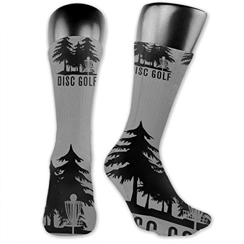 WOWINNER Disc Golf Socks Novelty Fashionable Crew Socks Men Women Cotton Comfortable Warm Socks for Home Work Athletic Outdoor Activities - Thumbnail 4