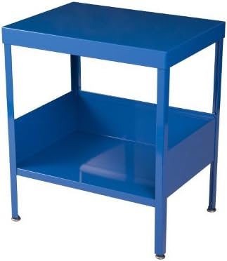 RMP Mid Century Industrial Nightstand/End Table (Blue)