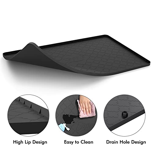 Eapele Under Sink Mat Kitchen Tray,34"x22",Flexible Waterproof