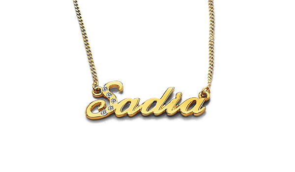 Personalized Necklace Gold Plated 18K 