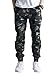 OCHENTA Men's Casual Twill Drawstring Jogger, Slim Fit Tapered Chino Pants #1235 Army Camo 38