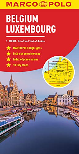Belgium and Luxembourg Marco Polo Map (Marco Polo Maps) by Marco Polo Travel Publishing