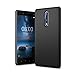 SLEO Nokia 8 Case Rubberized Hard PC Back Case Cover for Nokia 8 Phone - Black