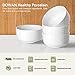 DOWAN Porcelain Cereal Bowls 20 Ounces Snack Bowls White Bowls Set, Dessert Bowls, Soup Bowls, Dishwasher Safe,White