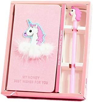 ERA INNOVATIVE GIFTING Cute Unicorn Stationery Diary Notebook and Pen |Journal Set| Gifts for Girls| 10*21*7 Cms |Pink and Blue