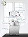 Aicok Ice Cream Maker, Frozen Yogurt and Sorbet Machine BPA Free with Timer Function, Easy Homemade Ice Cream with Instruction Book, 1.6 Quart, White