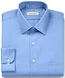 Van Heusen Tall Fit Lux Sateen Dress Shirt - Blue Crystal