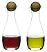 Sagaform 5015337 Oil/Vinegar Bottles with Oak Stoppers, 2-Pack