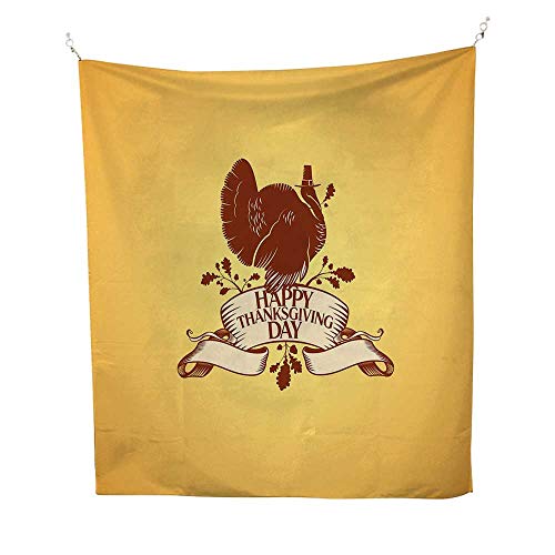 Turkeyfunny Tapestrybrown Turkey Silhouette Sitting On A