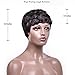 ATOZWIG New Short Hair Wigs For Black Women Black and Short Curly Synthetic Wigs Perruque Synthetic Women Wigs