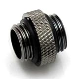 XSPC G1/4" 5mm Male to Male Fitting Black Chrome