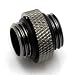 XSPC G1/4" 5mm Male to Male Fitting Black Chrome primary