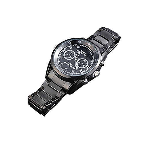 REVO America Covert Wrist Watch Wearable Hidden Spy Camera, Black (RSCWA -1)