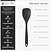 StarPack Basics Silicone Spatula Spoon (Spoonula) - Spatulas Silicone Heat Resistant to 480°F - Hygienic One Piece Rubber Spatula Spoon Design - Spoon Spatulas for Nonstick Cookware (Gray Black)