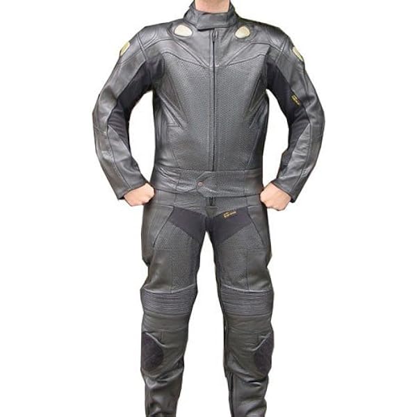 X-MEN Motorcycle Racing Suit - 2-Piece Leather Track Suit With CE Armor & Padding