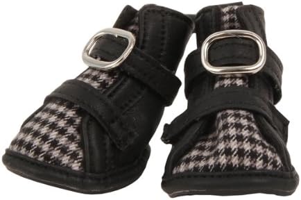 Puppia Pamd SH068 Houndstooth Gloves - XS, Black