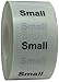 Small Clothing Labels Size Strip Stickers for Retail Apparel 1.25 x 5 Inch 125 Adhesive Stickers