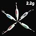 Krazywolf 25 Pieces Glow in Dark Ice Fishing Jig Kit