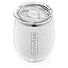 BrüMate Uncork'd XL 14oz Wine Glass Tumbler With Splash-proof Lid - Made With Vacuum Insulated Stainless Steel (Peach)