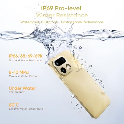 realme 16 Pro 5G Smartphone 8+256GB, Master Gold, MediaTek Dimensity 7300 Max, 6.78 Inches 144 Hz AMOLED, 200MP OIS Rear Camera, 50MP Front Selfie, 6500mAh Battery, 80W Ultra Charge, NFC,eSIM, IP69