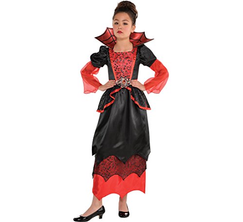 AMSCAN Vampire Halloween Costume for Girls, Large, with Included Accessories